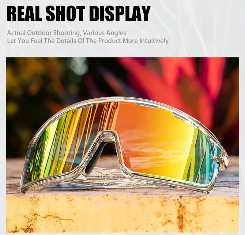 SCVCN Cycling Glasses MTB Road Bike Sunglasses UV400 Bicycle Glasses Protection Light Unisex Bike Sports Equipment