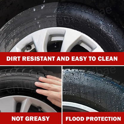 50g Tire Coating Wax Car Tire Retreading and Film Plating Cream Tire Shine Coating Wax Auto Rubber Parts Shiny Paste Anti-Aging