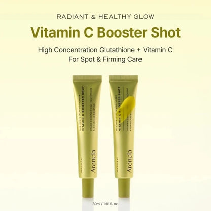 Korean Skin Care Brand Arencia Booster Shot Serum Vitamin C Brighten Skin Tone Essence Retinal Caffeine Smooth Fine Lines Serum