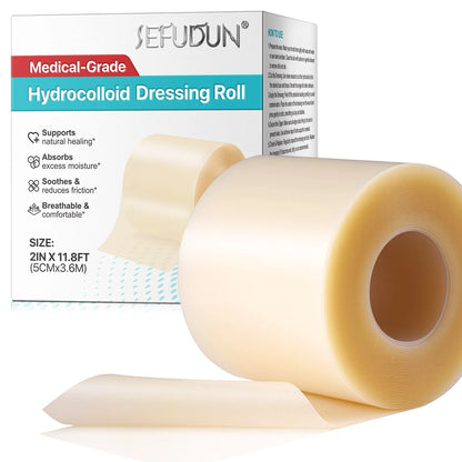 1 Roll Hydrocolloid Band Aid Dressings For Effective Wound Care Extra Thin Soft Waterproof Self-Adhesive Scar Cover Tape