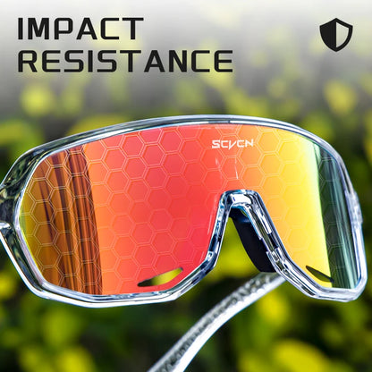 SCVCN Men Cycling Glasses Photochromic Sunglasses Mountain Bike Road Bicycle Eyewear MTB Cycle Goggles Sports UV400 Glasses Hot