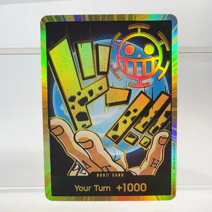 1PCS/30Pcs One Piece TCG GOLD DON!! Anime Collection Cards PRB-01 Foil English SUPER PARALLEL FOIL NM Refraction The Gift