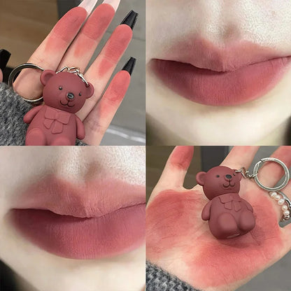 ART VALUE Bearland Velvet Lip Clay — 6-Color Bear Lip Clay, Natural Matte Finish, Skin-Brightening Lip Glaze