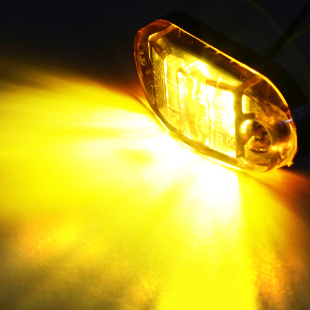 20/10PCS 4 LED 12V-24V Side Marker Lights Oval Front Rear Clearance Indicator Lamp Truck Accessorie for Trailer BUS Van Caravan