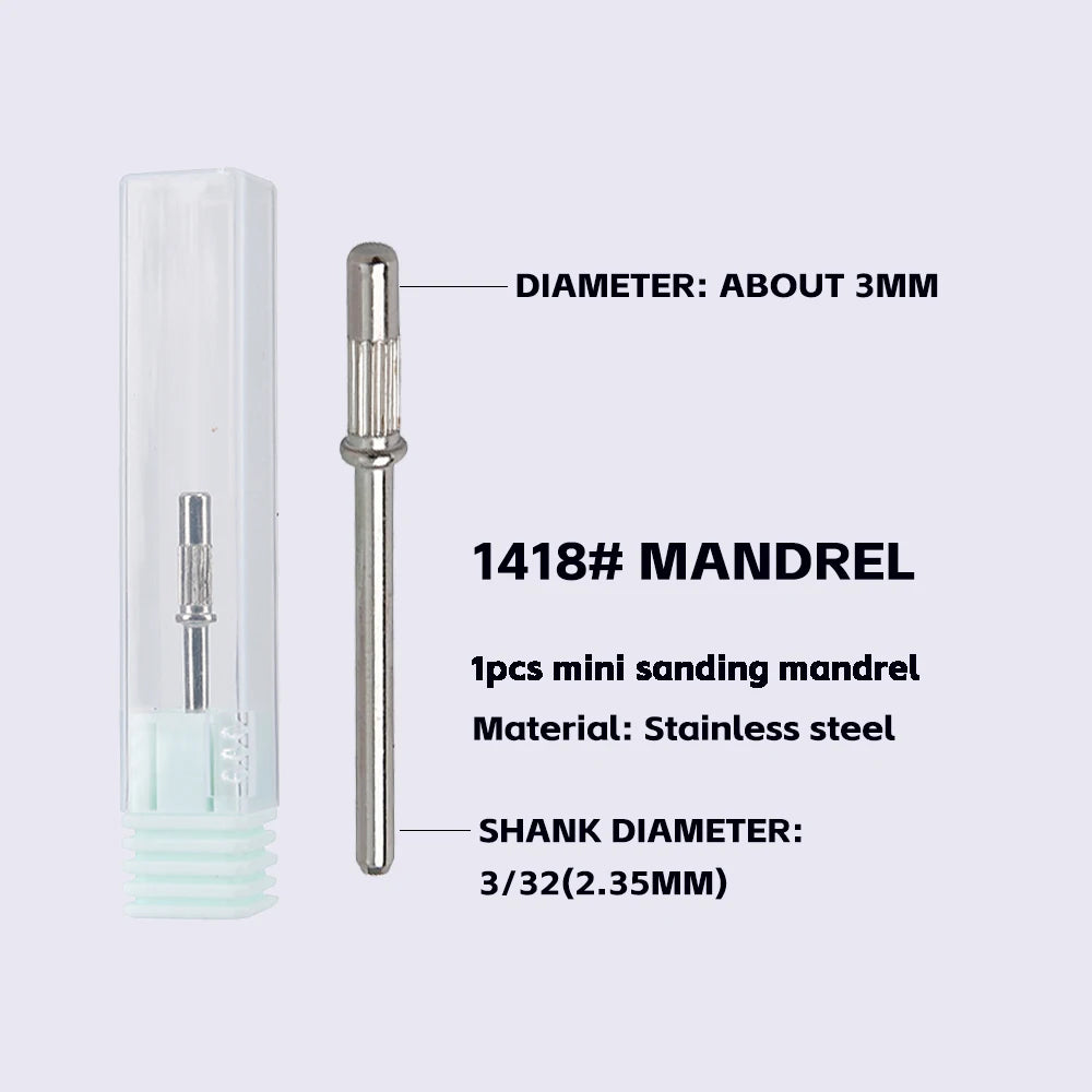 3mm Nail Sanding Bands-80/120/180/240 Grit Mini Nail Drill Bit Electric Nail File Accessory Polishing Manicure Tool 50/100pcs