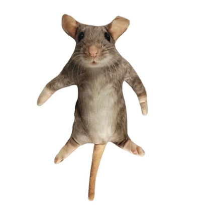Creative 12/24cm Simulated Mouse Doll Plush Cartoon Doll Soft Kawaii Nimi Animal Figure Stem Built in Skeleton Kid Gift Birthday
