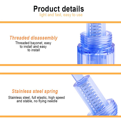 10PCS Derma Pen Needles Screw Cartridge Replacement Heads For Nano Microneedling Pen MicroNeedle Derma Stamp Skin Care