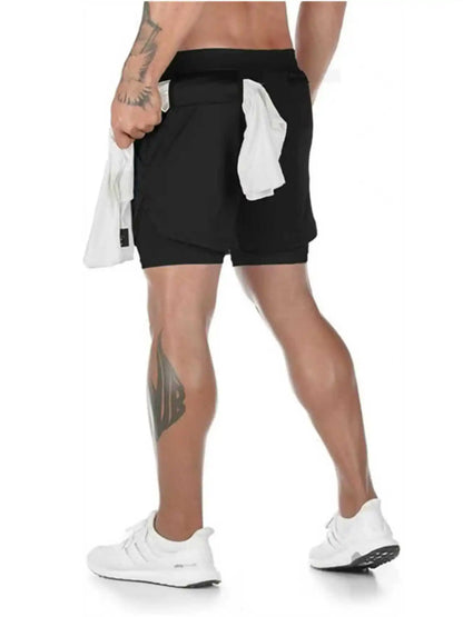 Anime Berserk Performance Shorts Men 2-in- Running Compression Shorts Training Yoga Gym Sportswear Workout Shorts with Pockets