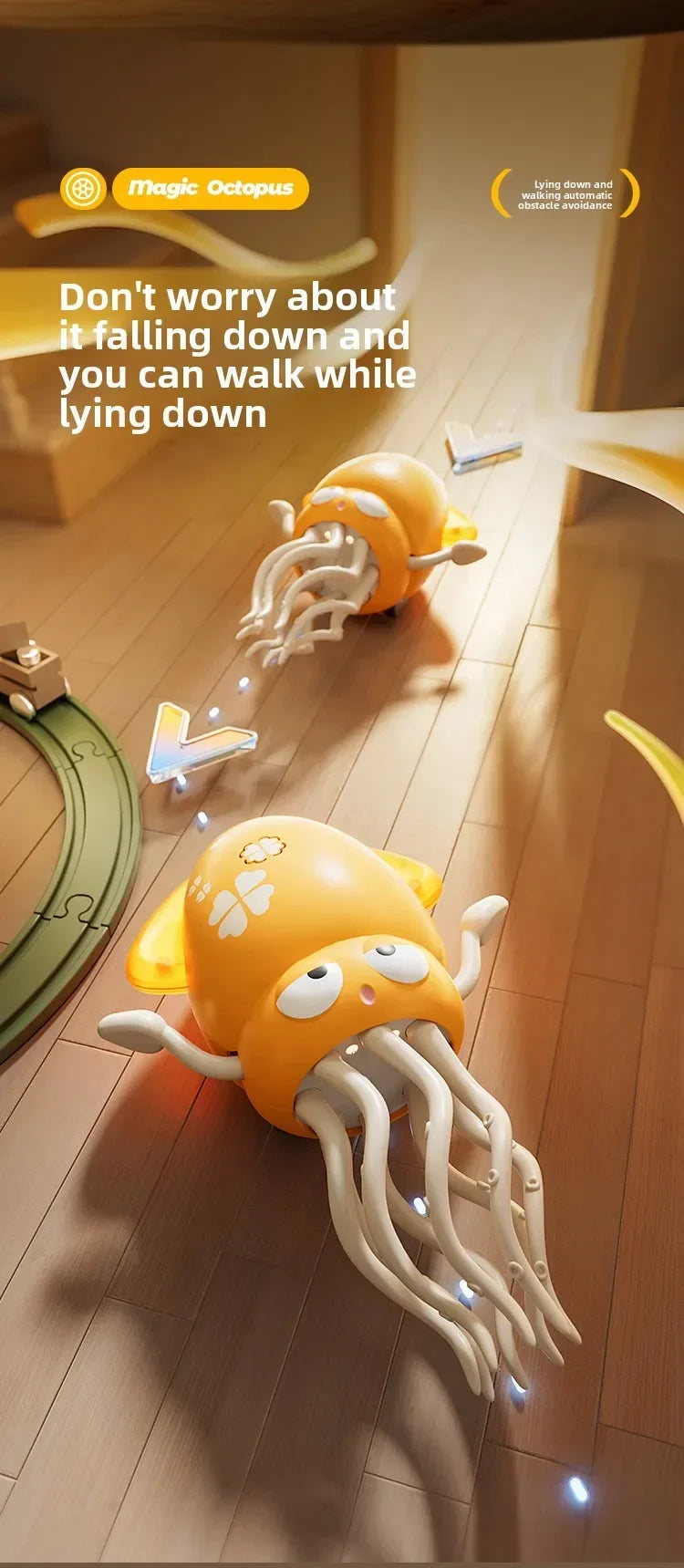 Dancing Octopus Electronic Pets Luminous Fidget Toys Interactive Antistress Stress Relief Toy for Toddler Baby Children Adult