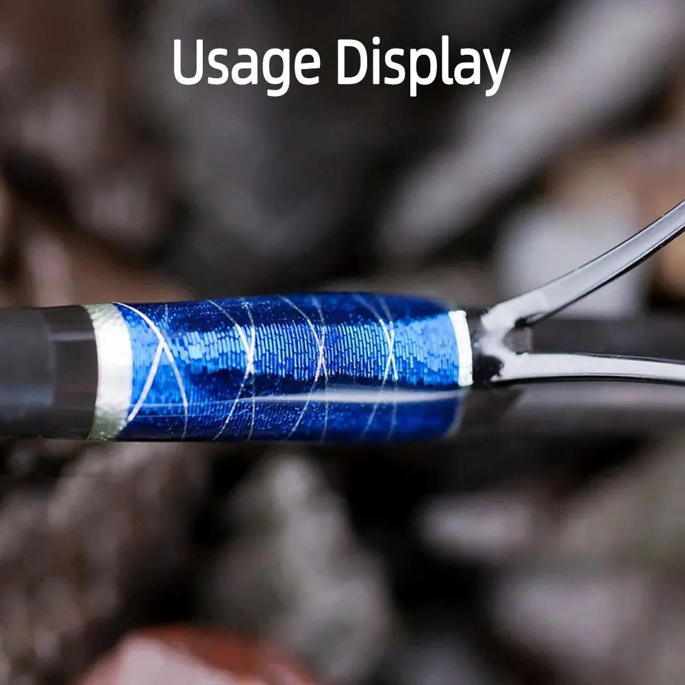 100 Yards/Spool Fishing Rod Building Metallic Thread Nylon Fibers Guide Ring Fix Line Jig Hook Tying Rod Repairing Line