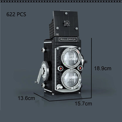 Classic Digital Camera Model Mini Brick Toys for Boys Adult Assembly Design Block Kits Classical Collection Projector Party Gift