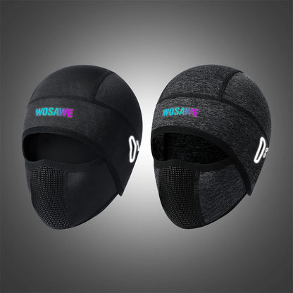 WOSAWE Summer Cool Balaclava Cycling Caps Sun Resistant Sports Helmet Liner Ice Silk Hat Fishing Hiking Sports Hats Face Cover
