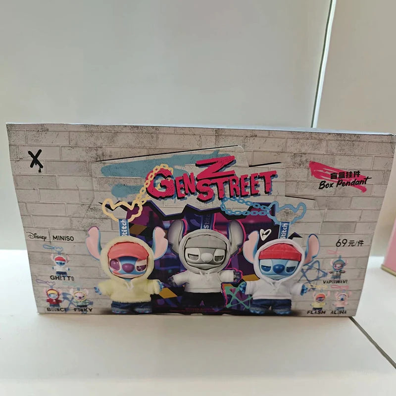 Official Stitch cartoon, so sleepy but still takes a bite / Street GENZ series blind box kids' collectible toy Christmas gift