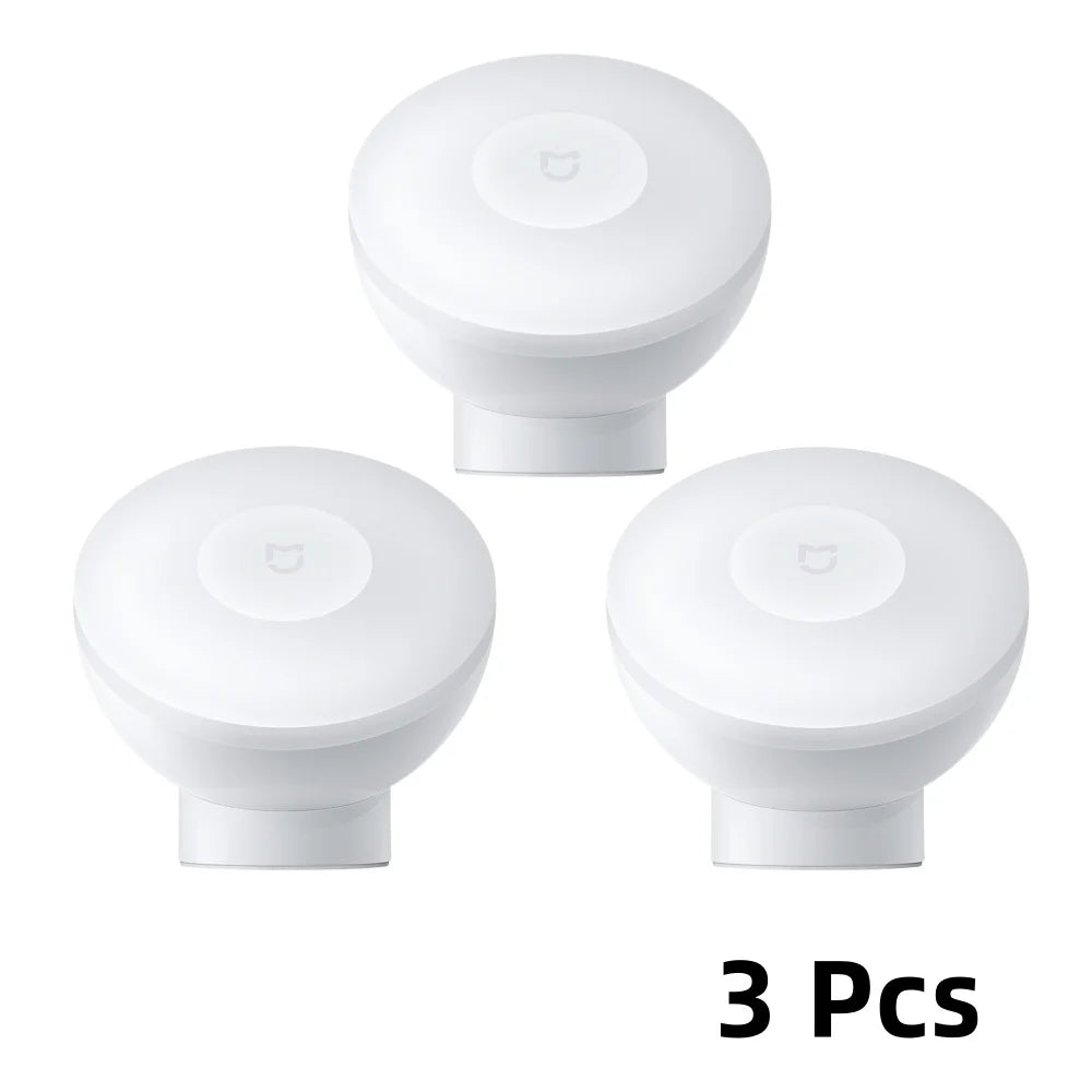 Original Mijia Night Light 2 Smart Motion Sensor, Dimmable Brightness Auto Light Sensing Bedside Lamp for Bedroom Kids Adults