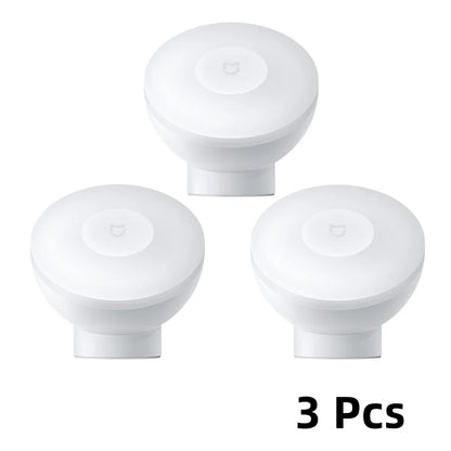 Original Mijia Night Light 2 Smart Motion Sensor, Dimmable Brightness Auto Light Sensing Bedside Lamp for Bedroom Kids Adults