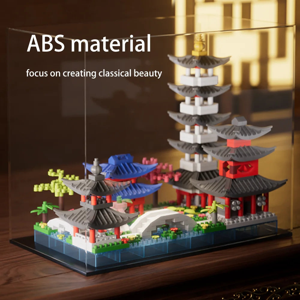 688PCS Hangzhou West Lake, Chinese Architecture, Classic Building Puzzle Toys, Miniature Building Block Sets, Models