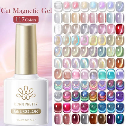 BORN PRETTY 117 Colors Cat Magnetic Gel Nail Polish 10ml Full Coverage Varnish Semi Permanent Super Gorgeous Nails Manicure