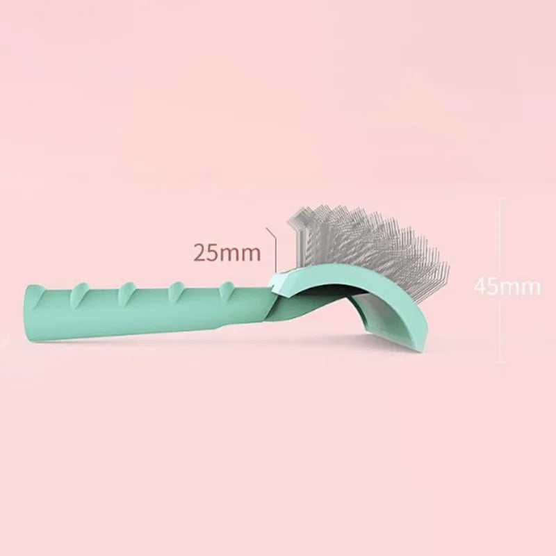 Pet Grooming Comb Shedding Hair Remove Needle Brush Slicker Massage Easy To Cleaning Large Dog Cat Fluffy Hair Tool Pet Supplies