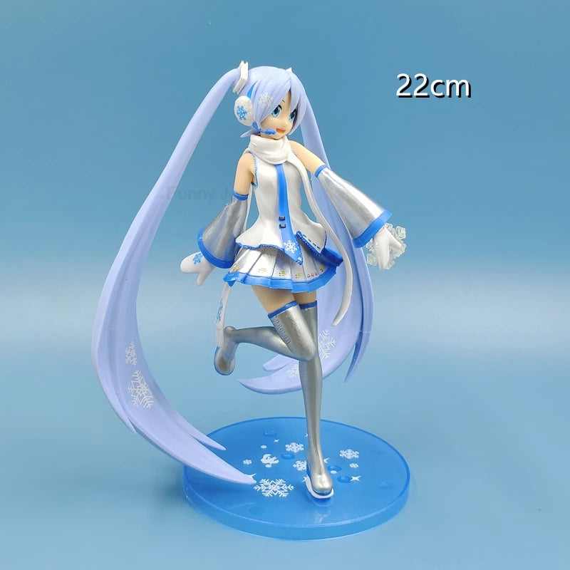Anime Figure Cherry Blossoms Dress Action Figures Kawaii Swimsuit Vocaloid PVC Collectible Model Toys Girl Gift