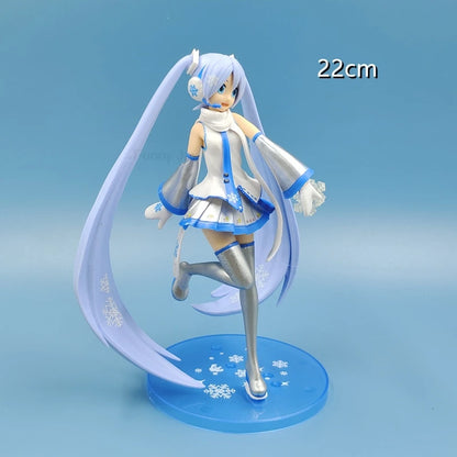 Anime Figure Cherry Blossoms Dress Action Figures Kawaii Swimsuit Vocaloid PVC Collectible Model Toys Girl Gift