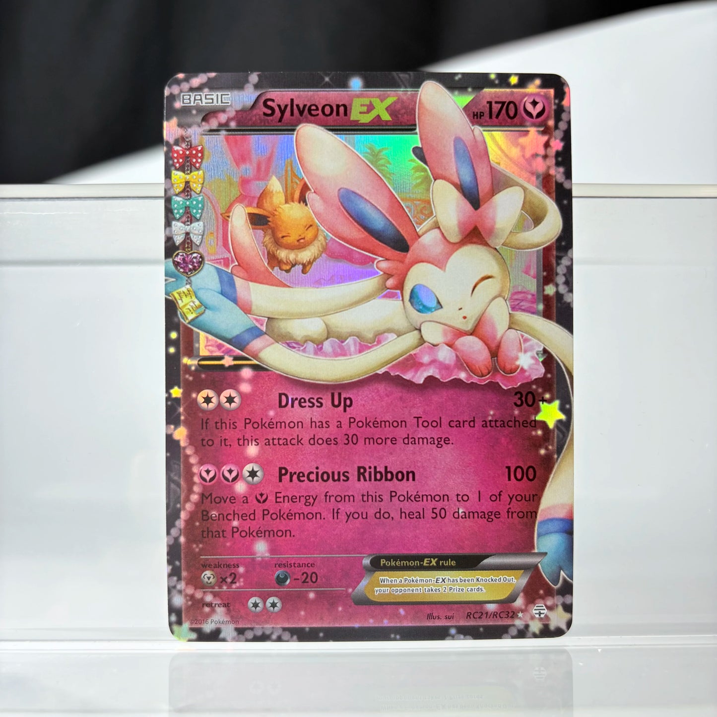 PKM Foil Collection PTCG Charizard Pikachu Mew EX Sylveon Singl PKM Holographic Cards PROXY Card Hobbies Rare Collection Battle
