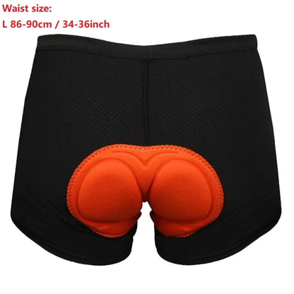 Men Women 3D Padded Coolmax Bicycle Cycling Bike Short Underwear Pants