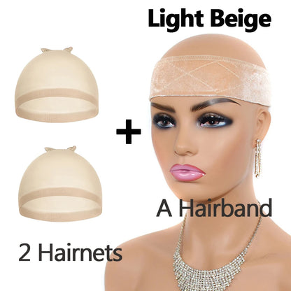 Velvet Wig Grips Headband Adjustable Grip Headbands For Lace Frontal Wigs Non-slip Soft Velvet Wig Grips Headband To Hold Wig