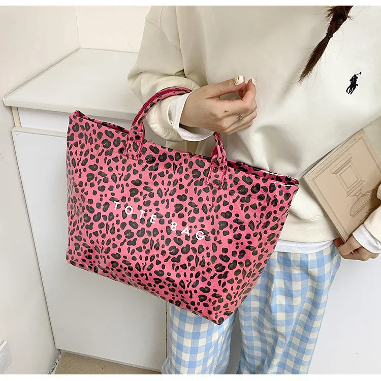 Leopard Print Women's Handbag Summer New Large-capacity Fashionable Tote Bag Fashionable Handbag Bags for Women Designer Bags