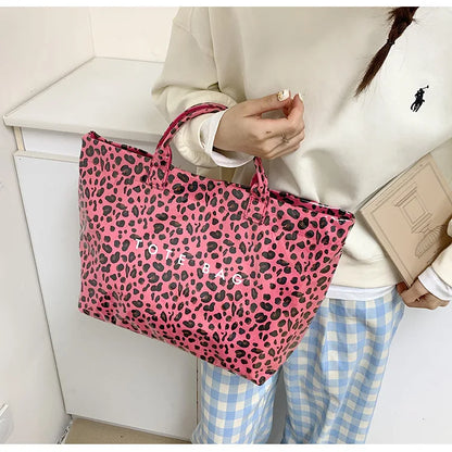 Leopard Print Women's Handbag Summer New Large-capacity Fashionable Tote Bag Fashionable Handbag Bags for Women Designer Bags