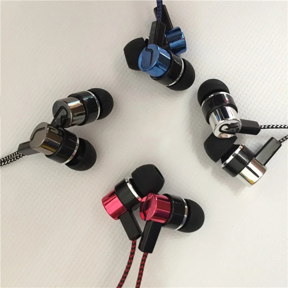 Universal Wired Earphone Noise Reduction In-Ear Stereo Earphones Noodles Style Sport Headset For Samsung Huawei Headphones