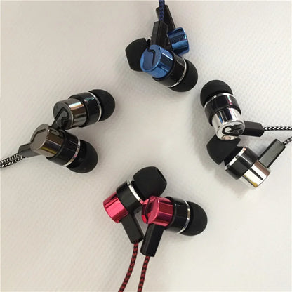 Universal Wired Earphone Noise Reduction In-Ear Stereo Earphones Noodles Style Sport Headset For Samsung Huawei Headphones