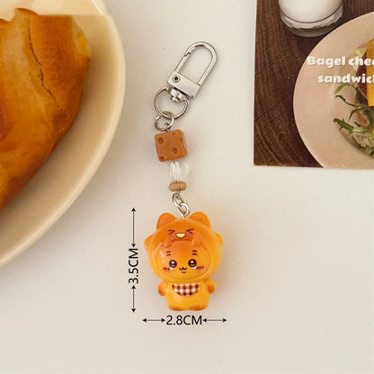 1/3 Pcs  Chiikawa 3D Cartoon Keychain Cute And Funny Bib Pendant Backpack Small Pendant