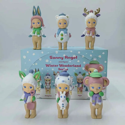 Sonny Angel Blind Box Winter Wonderland Series Mini Anime Figures Ornaments Dolls Fans Children Christmas Birthday Gift