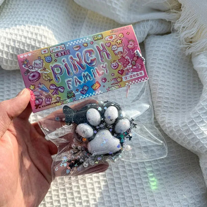 Mini PU Squeeze Toy Cat Foot Mochi Fidget Toy Antistress Ruduce Stress Pinching Cat Paw Soft Relief Relax Toys