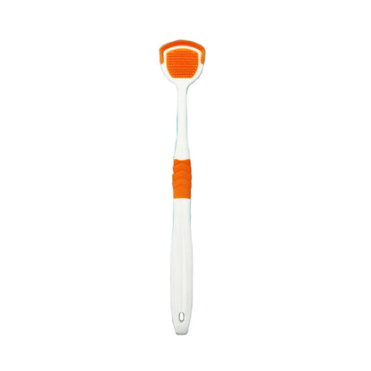 1/4pcs Tongue Cleaners Adult Kids Reusable Silicone Tongue Scraper Brush Washable Tongue Cleaning Tool Fresh Breath Oral Hygiene
