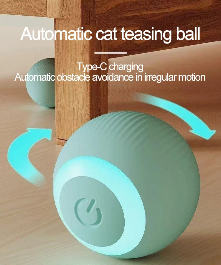 Interactive Cat Ball Automatic Cat Toy Indoor Cat Toy Electric Games Pet Products MWJ01