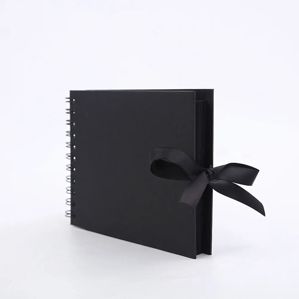 ZK20 80 Sides Black Memory Books DIY Craft Photo Albums Scrapbook Cover Kraft Album For Wedding Anniversary Gifts Memory Books
