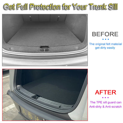 Rear Trunk Bumper Protector Guard For Tesla Model Y Juniper Launch Accessories 2025 2026 Trunk Threshold Sill Cover Mat Plate
