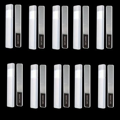 Nano Glass Nail File Transparent Crystal Nail Polish Rubbing Strip Polishing And Shining Nail Enhancement Tool