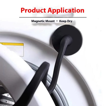 HOMEFISH Flexible Silicone Washer & Dryer Door Prop Easy-to-Use Bendable Sturdy Stopper for Odor-Free Appliances