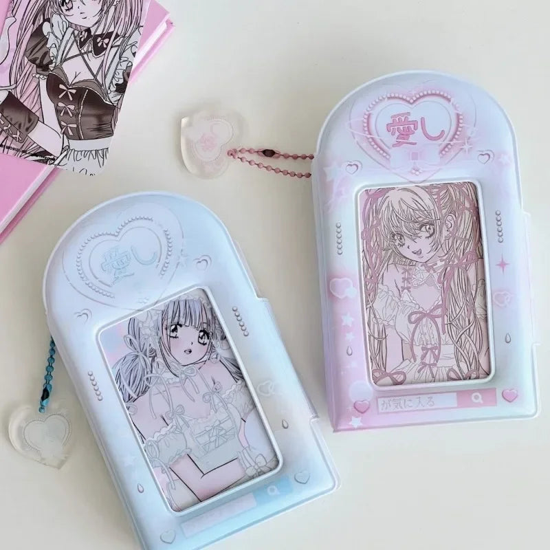 3 Inch 32 Slots Photo Album Collector Book Photocard Holder Card Holder Sweet Square Hollow INS Cartoon Album Cards Binder