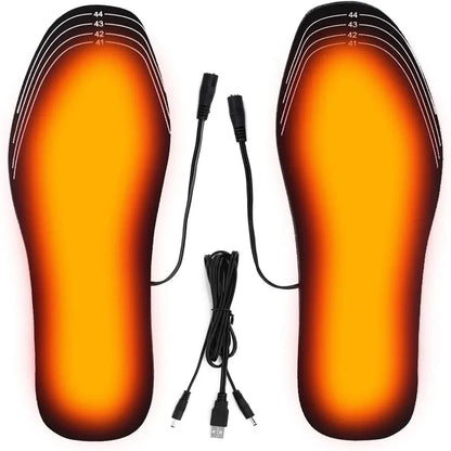 USB Heated Insoles for Shoes Electric Foot Warming Pad Winter Feet Warmer Sock Mat Outdoor Sports Shoe Heating Insole
