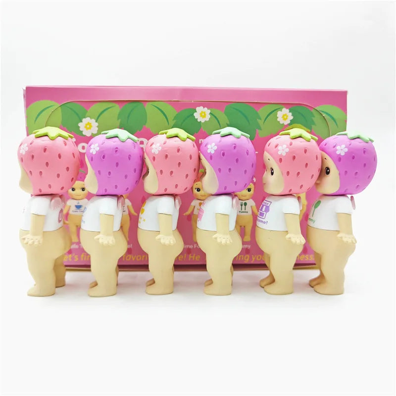 Sonny Angel Blind Box Toys Seoul Series Anime Action Figures Ornaments Strawberry Dolls Fans Children Christmas Birthday Gifts