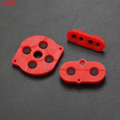 JCD 1set For Game Boy Color GBC Game Console Shell Housing Silicon Start Select Keypad Rubber Conductive Button A-B d-pad