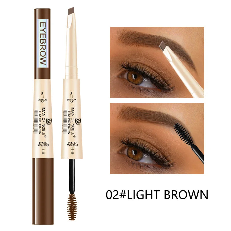 Thin Headed Eyebrow Pencil With Waterproof And Durable Brush Head Contour, Naturally Suitable For Everyone