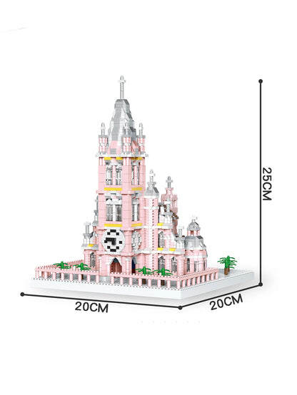Knew Built Louvre Micro Mini Building Blocks for Adult, Architecture Toys Set, Construction, Arc Triomphe Eiffel Assembly Bricks