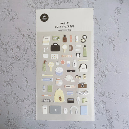 Korean Import Original Suatelier Collection Kawaii Daily Stickers Scrapbooking Diy Journal Stationery Sticker Deco Art Supplies