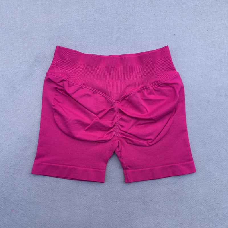Shorts Women Seamless Yoga Shorts Scrunch Bum Gym Shorts Workout Low Waist Short Leggings Booty Stretch Running Shorts