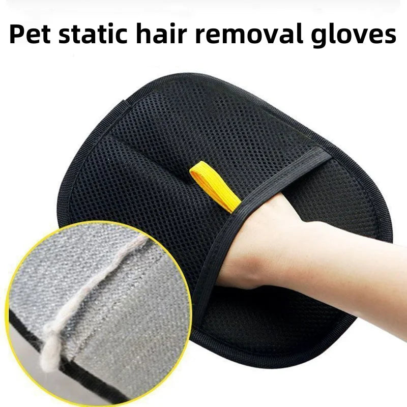 1/2pcs New Pet Grooming Gloves Static Dedusting Brush Pet Hair Remover Brush Removing Dog Cat Hair From Sofa Carpet Clothes