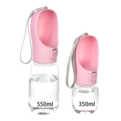 350ml 550ml Portable Water Bottle for Dog Cat Drinking Cup with Lanyard Leakproof Puppy Kitten Water Feeder Outdoor Pet Supplies